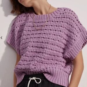 Varley Purple Knit Sweater